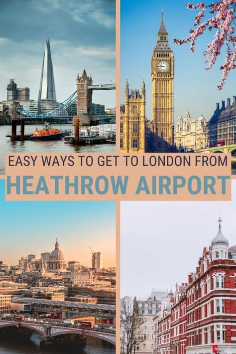 Getting from Heathrow Airport to London is easy. Read this post for all the options available and find which one best suits your needs | Heathrow | Heathrow airport terminal 5 | Heathrow airport tips | Heathrow express | #london #traveltips via @clautavani London Heathrow Airport Arrival, London Transportation, Heathrow Airport Terminal 5, Iceland Cruise, London England Travel, London 2023, Europe 2023, Visiting London, Europe 2024