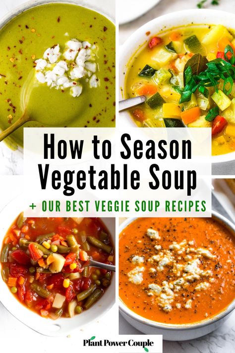 Soup Seasoning Mixes, Spices For Vegetable Soup, Delicious Vegetable Soup Recipes, Soup Seasoning, Blended Vegetable Soup Recipes, Best Veggie Soup, Vegetable Soup Seasoning, Best Vegetable Soup Recipe, Vegan Vegetable Soup