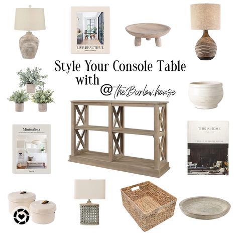 Style your console table with home decor from Amazon! #amazon #homedecor #coffeetablestyle #homestyle #coffeetablebooks #amazonhome #lamps #bowls Follow my shop @The.Barlow.House on the @shop.LTK app to shop this post and get my exclusive app-only content! #liketkit #LTKstyletip #LTKunder50 #LTKhome @shop.ltk https://liketk.it/3CCuN 3 Shelf Console Table, Shelf Console Table, Entryway Lamps, Decor From Amazon, Shelf Console, Console Table Styling, Farmhouse Entryway, Entryway Console, Table Styling