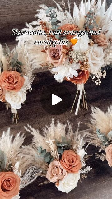 Pampas Outlet  𝐻𝒾 𝐼’𝓂 𝐼𝓇𝑒𝓃𝑒 || Pampas & dried flowers on Instagram: "Wedding florals for Kaitlynn 🧡🧡🧡
.
.
.
.
#eucalyptus #weddinginspiration #weddingbouquet #weddingbouquets #bridalbouquet #bridalpartyflowers #wedding2024 #weddingseason #summerwedding #fallwedding #bohobouquet #bohowedding #driedflowers #driedarrangement" Bridal Party Flowers, Boho Bouquet, Instagram Wedding, 2024 Wedding, Wedding Florals, Wedding Season, Boho Wedding, Bridal Bouquet, Fall Wedding