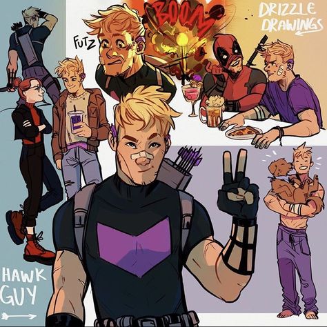 Hawkeye Comic, Marvel Hawkeye, Marvel Drawings, Marvel Artwork, Avengers Comics, Marvel Fan Art, Comfort Characters, Marvel Fan, Marvel Funny