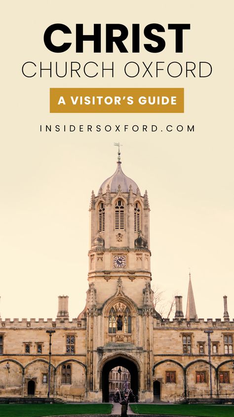 A comprehensive guide to Oxford's iconic Christ Church with everything a visitor needs to know before exploring this historic college. #Oxford #ChristChurch #CollegeGuide Christ Church Oxford, Oxford Travel, Oxford College, College Guide, College Tour, Church Pictures, Christ Church, National Art, Christchurch