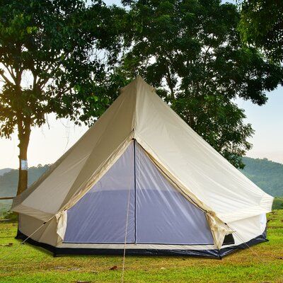 Aesthetic Tent Sleepover, Aesthetic Tent, Tent Sleepover, Bell Tent Camping, 10 Person Tent, Camping Necessities, 8 Person Tent, Yurt Tent, Canvas Bell Tent