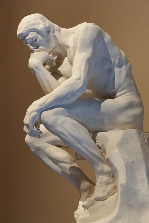 Philosophy Questions, The Thinker Sculpture, Aswb Exam, The Thinker Statue, Famous Art Paintings, Rodin The Thinker, Rodin Sculpture, Grand Palais Paris, Rodin Museum