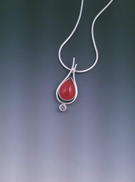 Silversmithing Jewelry, Handmade Silver Jewellery, Fine Silver Jewelry, Cabochon Jewelry, Jewelry Techniques, Silver Pendants, Pendant Design, Handmade Pendants, Necklace Designs