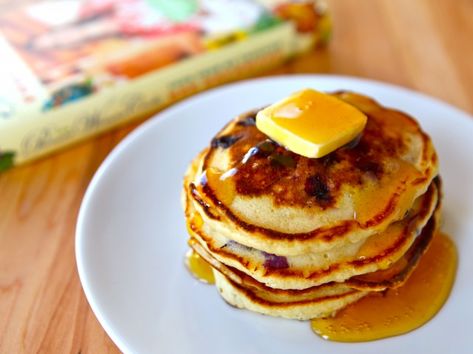 Lemon Blueberry Pancakes Recipe from Ree Drummond's new cookbook, "The Pioneer Woman Cooks - Food From My Frontier." Breakfast, Brunch, Dairy. Special Pancakes, Lemon Blueberry Pancakes, Ree Drummond Recipes, Blueberry Pancakes Recipe, Blueberry Pancakes, Homemade Breakfast, What's For Breakfast, The Pioneer Woman, Lemon Blueberry