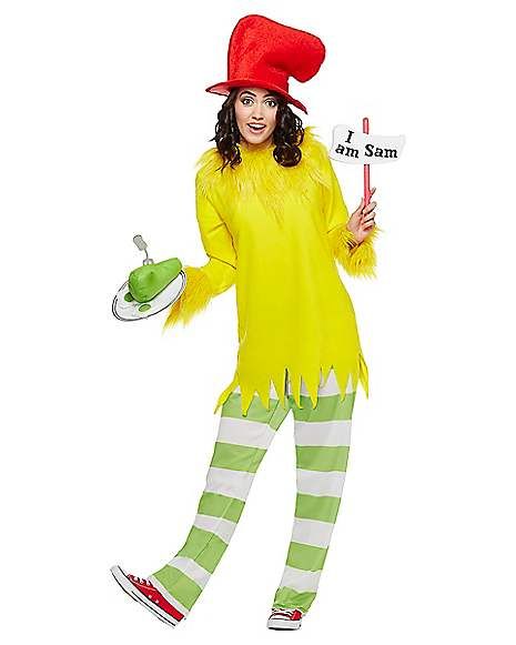 Sam I Am Costume, Seuss Costumes, Dr Seuss Costumes, Sam I Am, Spirit Halloween Costumes, Dr Seuss Crafts, Dr. Seuss, Dr Seuss Week, Teacher Costumes