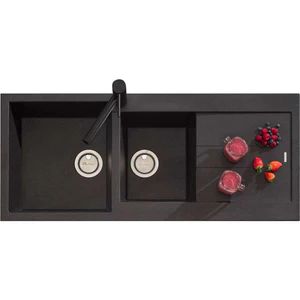 Get best prices on drop-in sinks at Bathware Direct – Tagged "Santorini black" Black Sink Kitchen, Multi Purpose Cleaner, Topmount Sink, Black Sink, Undermount Sinks, Drop In Sink, Sink Drainer, Single Bowl Sink, Double Bowl Sink