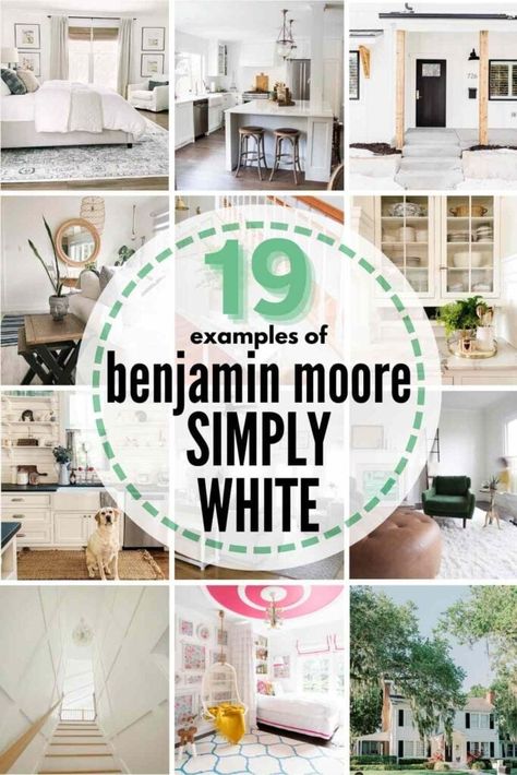 Benjamin Moore Simply White Kitchen, Simply White Living Room, Bm China White, Benjamin Moore White Paint Colors, Neutral White Paint, Benjamin Moore Simply White, Color Undertones, Perfect White Paint, White Paint Color