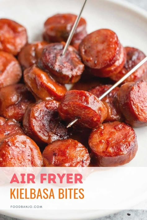 Air Fryer Recipes Kelbasa, Air Fry Kielbasa, Polish Sausage Air Fryer, Keilbasa Recipes Air Fryer, Air Fryer Polish Sausage, Kielbasa In Air Fryer, Kielbasa Recipes Easy, Baked Kielbasa, Air Fryer Smoked Sausage