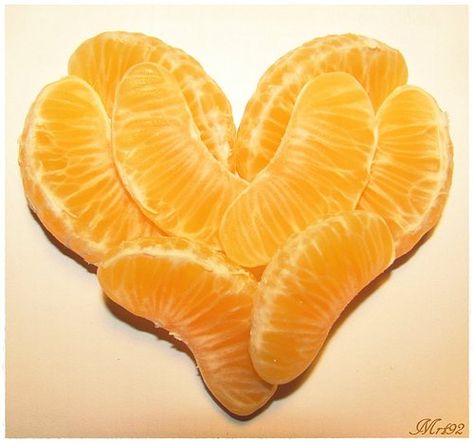 Orange Love Random Hearts, Heart In Nature, Heart Food, I Love Heart, Orange Crush, Happy Heart, With All My Heart, Orange Slices, Persimmon