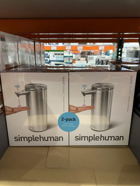 Costco sells this Simple Human Soap Dispenser 2-pack for $79.99. Scroll down for photos. This is a great deal for these 2 touchless soap dispensers. We have a Simple Human garbage can & although it was expensive, it was worth it. It looks great & is a high quality product. These soap dispensers are no different. They are expensive but they are high quality. #costco #handsoap #simplehuman #soapdispenser Simple Human Soap Dispenser, Automatic Soap Dispenser, Home Meals, Dish Soap Dispenser, Kitchen Things, Soap Dispensers, Cleaning Day, Kitchen Design Decor, Future Apartment