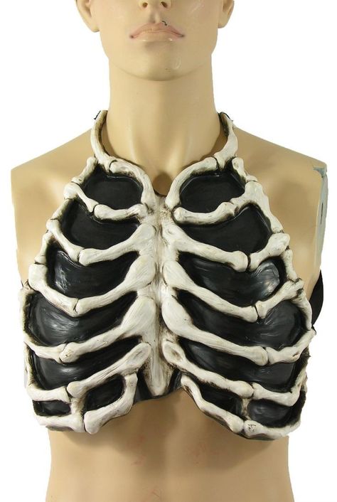 Skeleton Chest, Cat Costume Kids, Skeleton Dress, Women Skeleton, Hallowen Costume, Skeleton Bones, Boned Corsets, Chest Piece, Fantasias Halloween