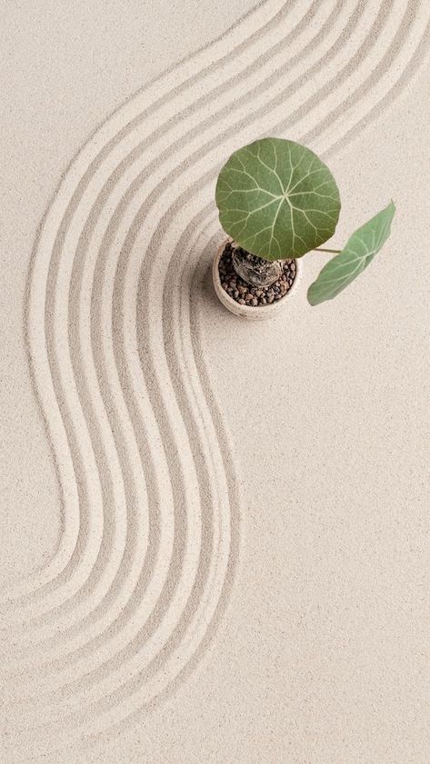 Zen Wallpaper Iphone, Iphone Wallpaper Zen, Relief Aesthetic, Japanese Esthetics, Japanese Zen Art, Relaxing Wallpaper, Peaceful Design, Calming Backgrounds, Zen Sand