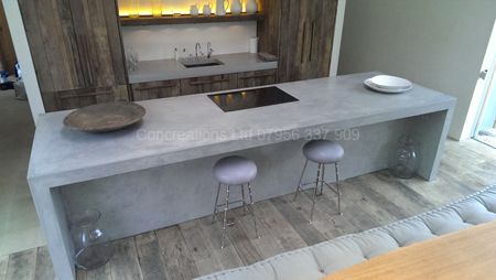 Concrete Breakfast bar Entryway Tables, Breakfast Bar, Entryway, Dining Table, Bar, Furniture, Quick Saves, Home Decor, Home Décor