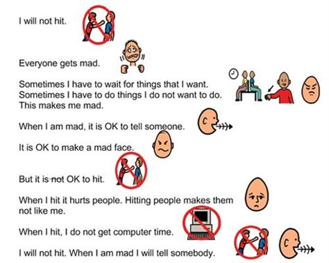 Social Story-I will not hit Social Stories For Kids, Social Stories Free, Visual Social Stories, Sensory Story, Phonics Games For Kids, Kindergarten Stations, Conscious Discipline, Social Emotional Activities, Visual Supports