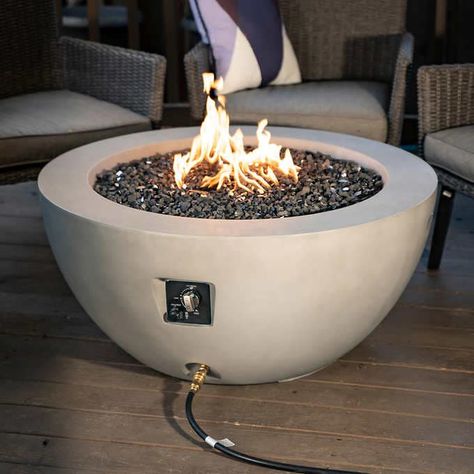 Costco is Selling a Gas Fire Pit to Take Your Patio to the Next Level Christmas Lights Outside, Christmas House Lights, Backyard Renovations, Gas Fire Pit, Gas Fire, Fire Pit Patio, Backyard Fire, Fire Bowls, Fire Pit Backyard