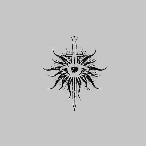 Dragon Age Inquisition Tattoo, Mistborn Tattoo, Inquisitor Aesthetic, Dragon Age Tattoo, Lavellan Aesthetic, Rogue Tattoo, Elf Rogue, Dnd Paladin, Half Drow