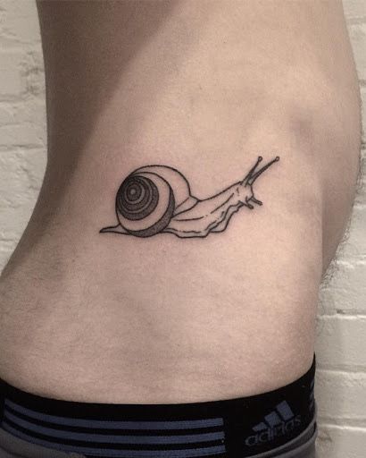 Small Snail Tattoo, Snail Tattoos, Snail Tattoo, Running Tattoo, Small Chest Tattoos, Small Butterfly Tattoo, Chest Tattoos For Women, Dream Tattoos, Fine Line Tattoos