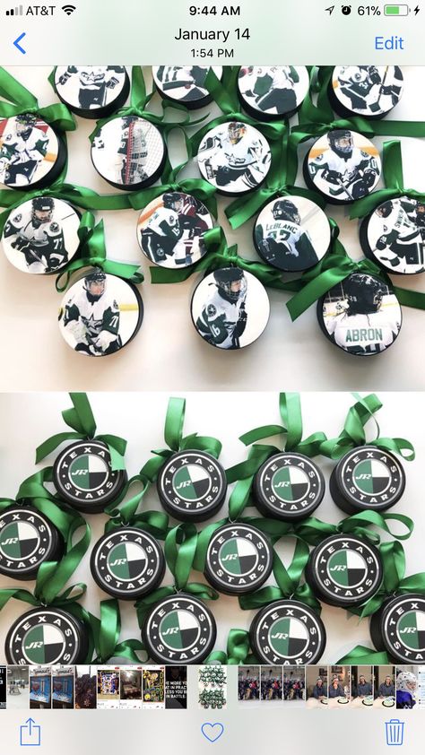 Hockey Mom Pins Diy, Hockey Treats, Hockey Manager, Hockey Signs, Hockey Diy, Hockey Wedding, Hockey Birthday Parties, Hockey Crafts, Hockey Team Gifts