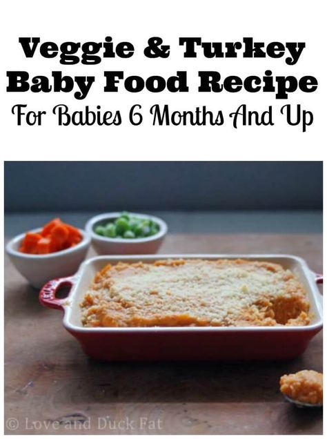 Have you tried making homemade baby food yet? You'll love this baby food recipe for babies 6 months and up with turkey and veggies. #babyfoodrecipes #homemadebabyfood #babies #babyfood Stage 3 Baby Food, Baby Food Recipe, Turkey Casserole, Vegetable Casserole, Homemade Baby Food, Homemade Baby, Entree Recipes, Healthy Side Dishes, Homemade Pizza