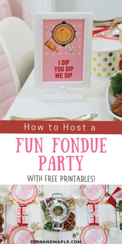 Chocolate Fondue Party Ideas, Fondue Birthday Party Ideas, Christmas Brunch Ideas Party Decor, Fondue Bar Ideas, Fondue Party Ideas Decor, Fondue Table Setting Ideas, Fondue Party Table Setting, Christmas Fondue Party Ideas, New Years Fondue Party