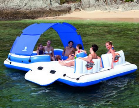 NEW 2015 Model - Giant Cabana Party Raft Lake Rafts, Inflatable Floating Island, Floating Cooler, Inflatable Island, Lake Floats, Pool Floats For Adults, Inflatable Rafts, Pool Rafts, Floating Island