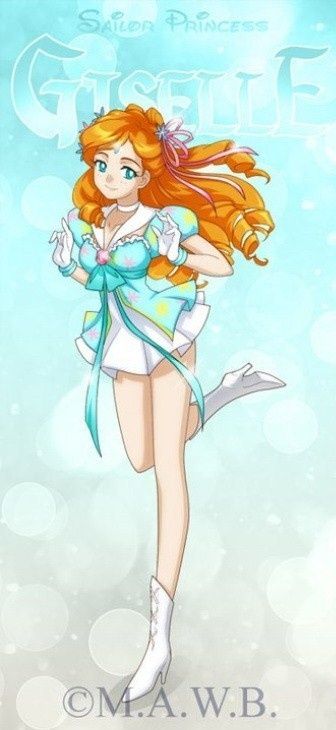 sailor princesses Drachea Rannak, Fan Art Disney, Giselle Enchanted, Disney Amor, Princesas Disney Anime, Sailor Princess, Disney Enchanted, Sailor Senshi, Sailor Moon Fan Art