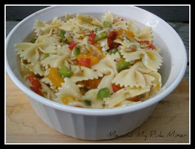 Fresh Market Recipe for Orange Zest Bowtie Honey Lemon Pasta Salad Lemon Pasta Salad, Orange Pasta, Lemon Pasta Salads, Bowtie Pasta Salad, Pasta Salad Dressing, Recipe Salad, Lemon Pasta, Summer Appetizer, Bowtie Pasta