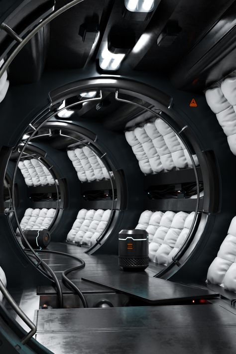 Spacecraft Interior Design, Space Ships Concept Interior, Space Station Concept Art Interior, Scifi Interior Design, Spaceship Interior Design, Space Ships Interior, Spacecraft Interior, Sci Fi Spaceship Interior, Spaceship Room