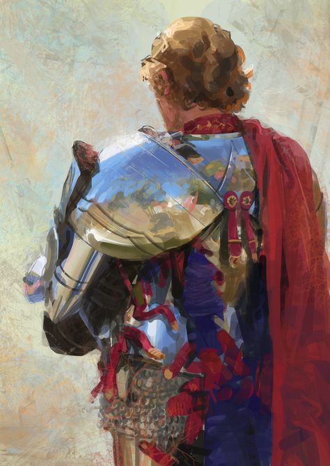 ArtStation - sketch, song yueran Knight Oil Painting, Medieval Art Style, Armor Painting, Knight Paintings, Knight Artwork, Knight Painting, Metal Reference, Art Bizarre, Knight Art