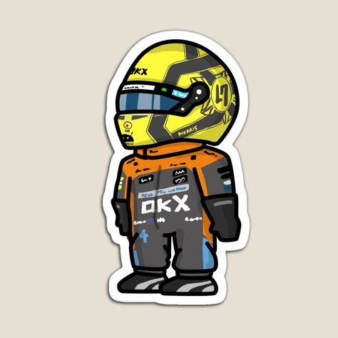 F1 Cute Drawing, Lando Norris Cartoon, F1 Stickers Daniel Ricciardo, Lando Norris Drawing, Lando Norris Cute, Lando Norris Funny, Lando Norris Sticker, F1 Journal, Stickers F1