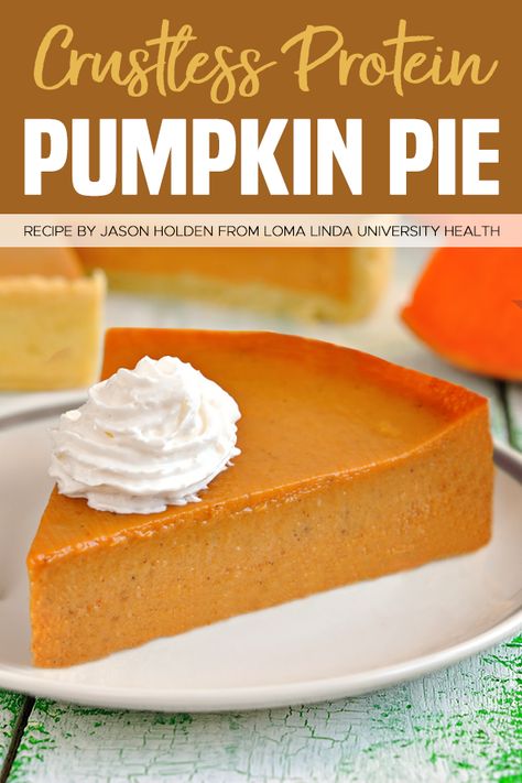 Crustless Protein Pumpkin Pie Recipe: 84 Calories & WLS-Friendly! : ObesityHelp Recipes Protein Powder, Protein Pumpkin Pie, Purple Recipes, Impossible Pies, Low Calorie Pumpkin, Recipes Protein, Characters From Movies, Crustless Pumpkin Pie, Vanilla Protein Shakes