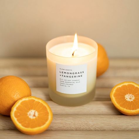 Happy March!⁠ ⁠ Spring is around the corner, which means we're pulling out all the fresh, fruity, & floral seasonal scents (like Lemongrass + Tangerine 😍🌿🍊) Citrus Smell Aesthetic, Citrus Candle Photography, Sunny Citrus Diffuser Blend, Sweet Orange Candle, March Spring, Soy Oil, Tangerine Essential Oil, Coconut Apricot Wax Candle, Happy March