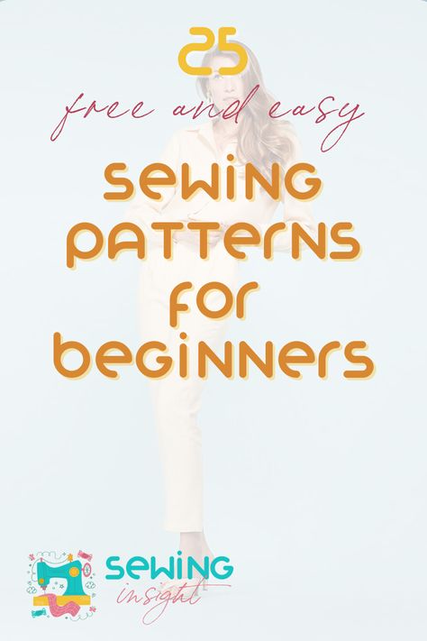 Get 25 free sewing patterns you can start today! From fashionable clothing to useful baby blankets, we've collected 25 free patterns that are beginner friendly, easy to follow and quick to make! Easy Sewing Projects For Beginners Free, Free Beginner Sewing Patterns, Simple Sewing Projects For Beginners, Sewing For Beginners Projects, Simple Sewing Projects, Beginner Sewing Patterns, Enjoy The Process, Fashion Sewing Tutorials, Simple Sewing