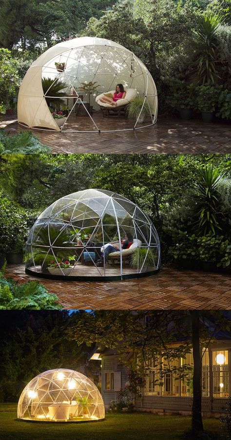 Garden Igloo, نباتات منزلية, Backyard Canopy, Dome House, Geodesic Dome, Design Case, In The Garden, Tree House, Backyard Landscaping