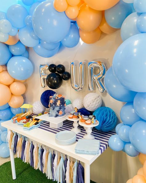 Bluey party inspo🩵 Swipe 👉🏻 to see the details Fun fact: you can download activity packs from Bluey Tv’s website! There’s coloring sheets, bingo cards, and word searches! P.S. we have a Bluey collection on our website! ____ #bluey #blueyparty #blueypartytheme #kidspartythemes #partyessentials #giftsgalore #celebrationcentral #festivefinds #partyperfection Two Year Old Birthday Party Bluey, Bluey Fourth Birthday, Simple Bluey Birthday Party Ideas, Boy Bluey Birthday Party, Four Real Life Bluey Birthday, Bluey 4th Birthday Party, Bluey Boys Birthday Party, Bluey 4th Birthday Ideas, Bluey Birthday Party Ideas For Boy