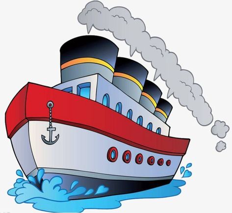 Boat Cartoon, Kid Cartoon, Cruise Scrapbook, Boat Drawing, Cartoon Ships, Old Paper Background, Preschool Activities Toddler, Ship Drawing, Cartoon Girl