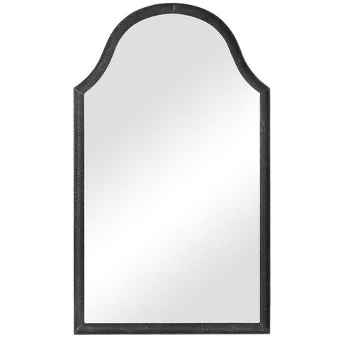 251 First Aster Black and Silver Arch Wall Mirror | Bellacor Black Arch Mirror, Bedroom Redesign, Black Wall Mirror, Hammered Iron, Arched Mirror, Metal Frame Mirror, Metal Arch, Arch Mirror, Hammered Metal