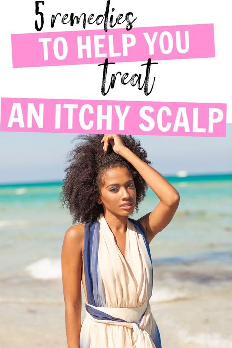 Do you have itchy scalp problems? Here are 5 remedies you can try to give your scalp the relief that it needs. Also fid out how to preve Remedies For Black Hair, Scalp Remedies, Itchy Scalp Remedy, Hair Repair Diy, Natura Hair, Healthy Black Hair, Scalp Problems, Dandruff Remedy, Flaky Scalp