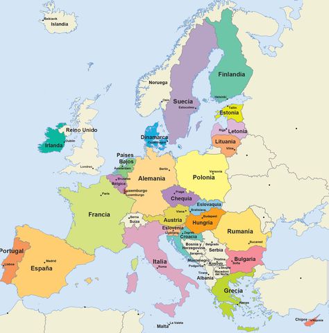 European Flags, Republic Of Macedonia, Europe Continent, European Map, Belgium Germany, Moving To Italy, Italy Map, Modern Map, Country Maps