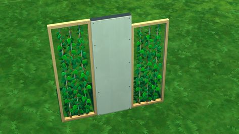 I love this piece from Eco and have often used it for “walls” to frame a garden or patio area. I had always wanted it to be the same height as a short wall so I went ahead and created a version that... Wall Divider, House Plans Mansion, Eco Lifestyle, Patio Area, A Garden, Mansion, Sims 4, Vines, House Plans