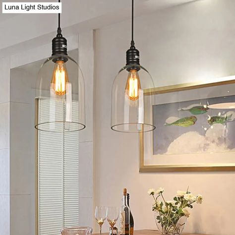 Clear glass lamps