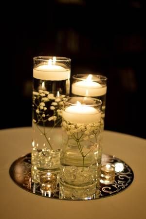 Water Candles, Candles Decoration, Decoration Candles, Floating Candle Centerpieces, Candles Decor, Kitchen Ideas Modern, Candle Wedding Decor, Decor Candles, Wedding Floral Centerpieces