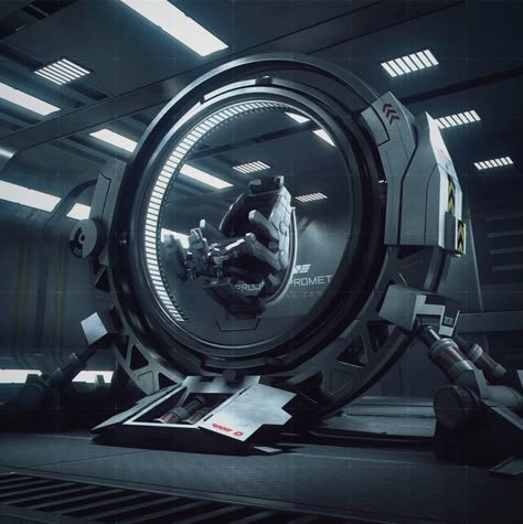 Le Manoosh, Sci Fi Props, Spaceship Interior, Sci Fi Environment, Futuristic Interior, Future Tech, Futuristic Technology, Futuristic Design, Space Station