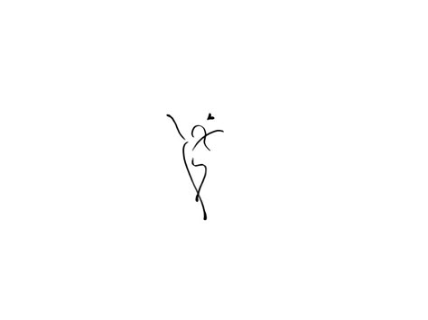 Simple Dancer Tattoo, Zumba Tattoo Ideas, Dance Fine Line Tattoo, Keep Dancing Tattoo, Minimal Dance Tattoo, Minimalist Dancer Tattoo, Dance Symbols Design, Small Tattoos Dance, Simple Dance Tattoos