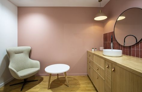 Restroom Storage, Highback Sofa, Paris Office, Lactation Room, Nursing Room, Wellness Room, Commercial Office Design, Kindergarten Design, Cabinet Medical