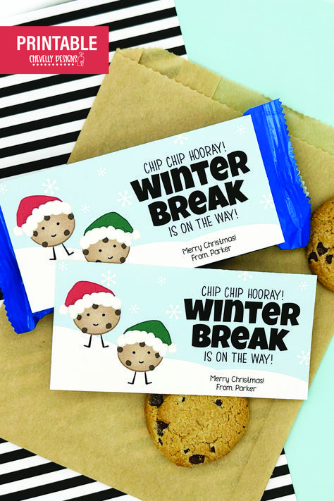 Sprinkle some extra love on your holiday cookies! With our printable 'Chip Chip Hooray, Winter Break is on the Way' gift tags, every cookie becomes a sweet note of friendship for your child's classmates. Get yours now and make winter break even more special. Chip Chip Hooray, Peeps Treats, Classmates Gifts, Easter Gift Tag, Staff Gifts, English Classroom, Cookie Gifts, Winter Break, Party Favor Tags