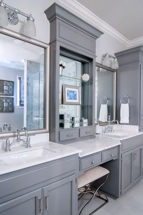 Spring ’19 One Room Challenge: Master Bathroom Week 2 Bathroom With Makeup Vanity, Large Bathroom, Bad Inspiration, Country Bathroom, Master Bath Remodel, Luxury Marble, Bathroom Remodel Shower, Bathroom Remodel Designs, Tiny Bathroom