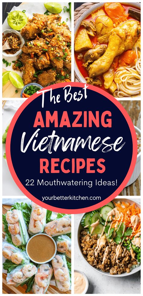 22 Amazing Vietnamese Recipes Thit Kho Recipe, Fish Sauce Chicken Wings, Fish Sauce Chicken, Mi Xao, Vietnamese Beef Stew, Easy Vietnamese Recipes, Vietnamese Soup, Shrimp Toast, Vietnam Food